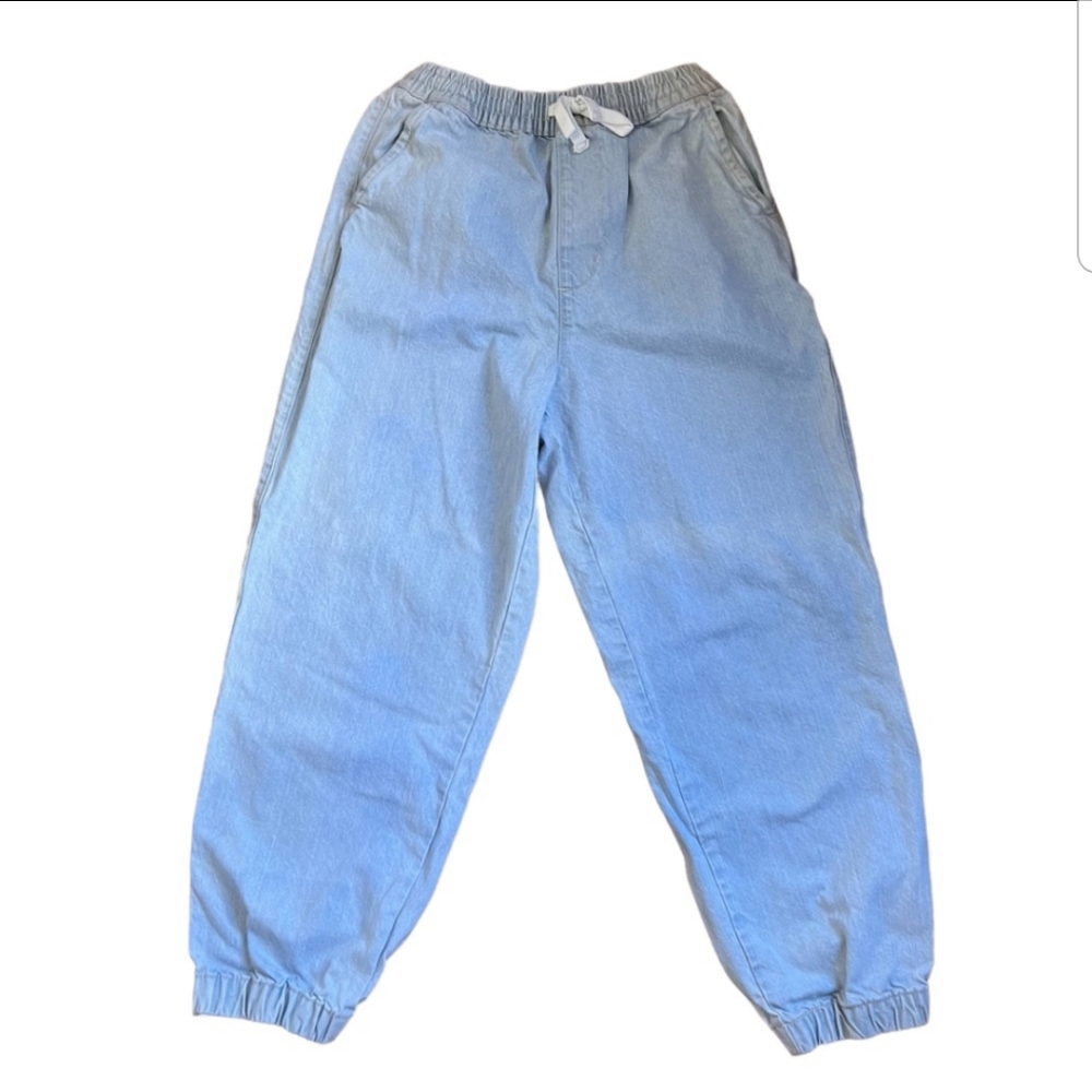 BDG 100% Cotton Denim Joggers Light Wash Urban Outfitters Size Small